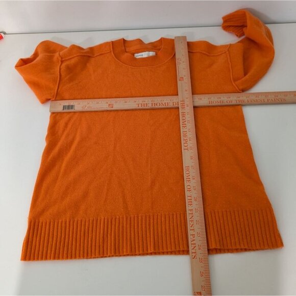 Pilcro 100% Cashmere Sweater Womens Size Small Orange Mock Neck Anthropologie - Picture 8 of 10